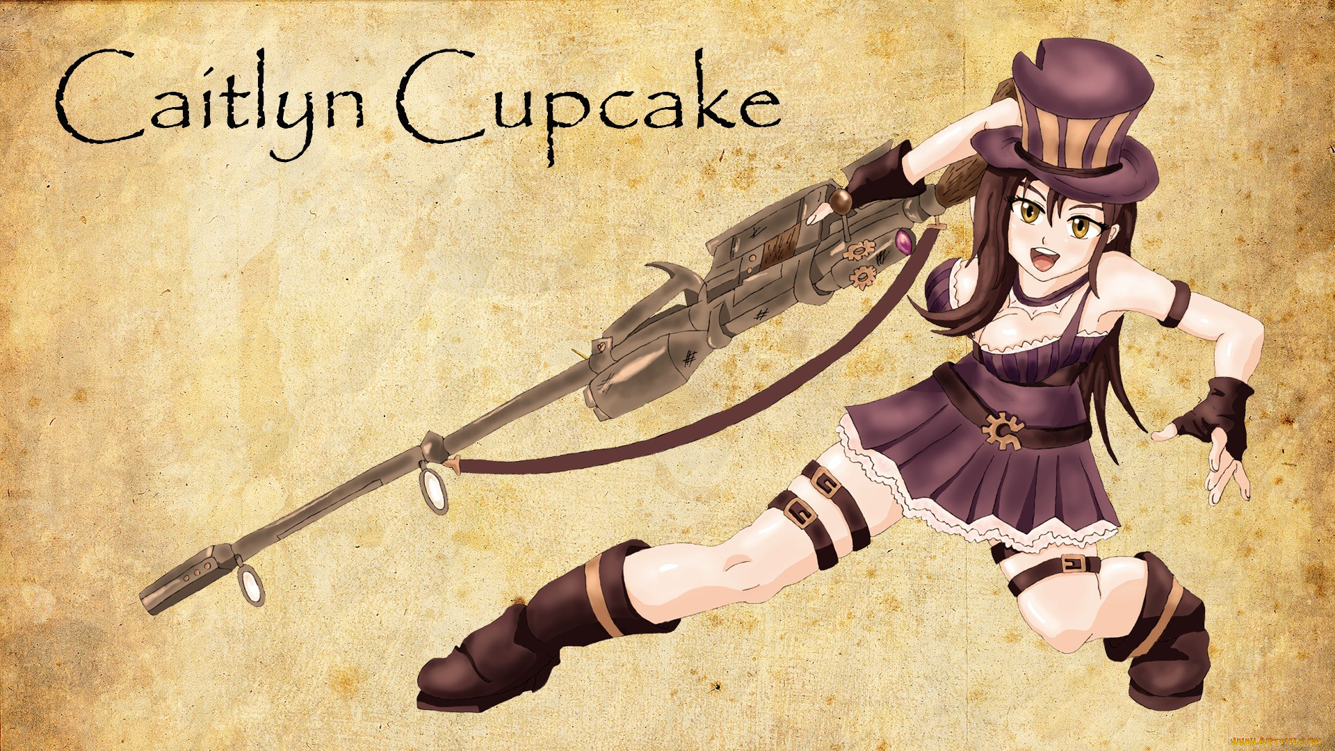  , league of legends, anime, caitlyn